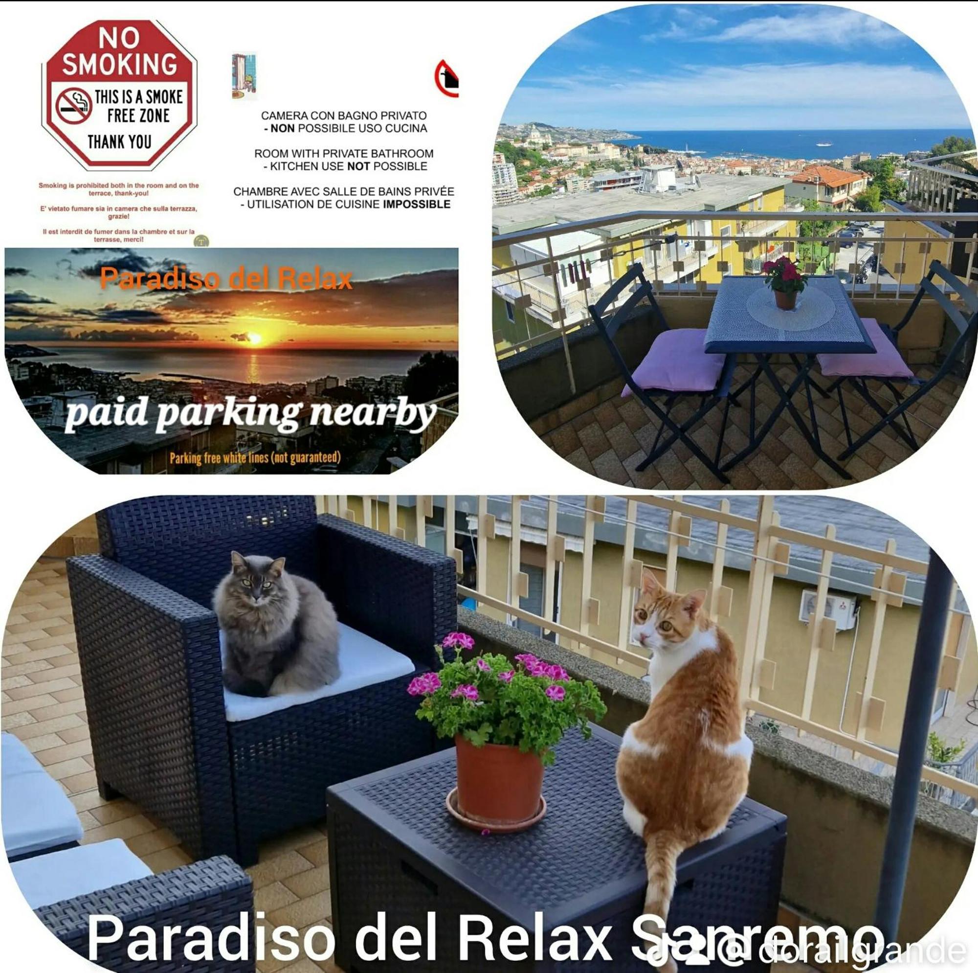 Il Paradiso Del Relax Private Room With Bathroom Parking Sanremo Ngoại thất bức ảnh